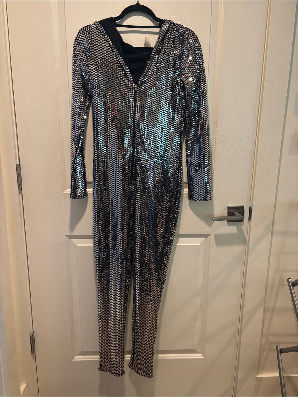 Silver Sequin Jumpsuit